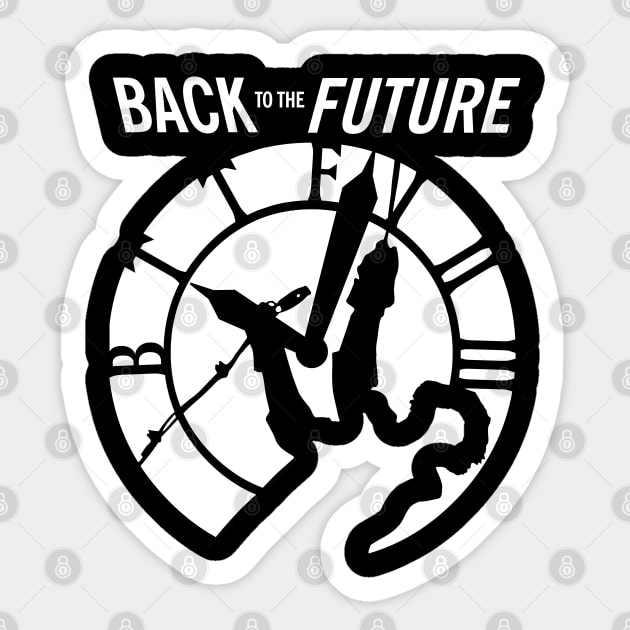Doc Brown in the 80's classic, Back to the Future Sticker by DaveLeonardo